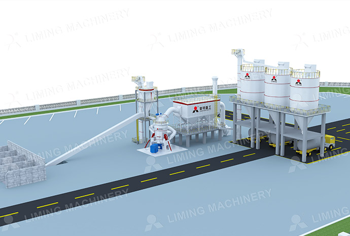 Molino vertical para materias primas